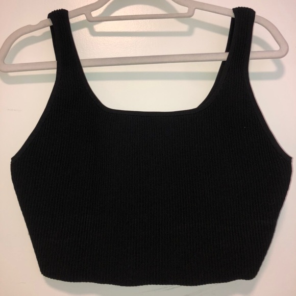 Aritzia sculpt knit squareneck cropped tank (multiple) - Picture 5 of 6